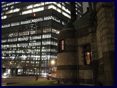 Copley Square at night